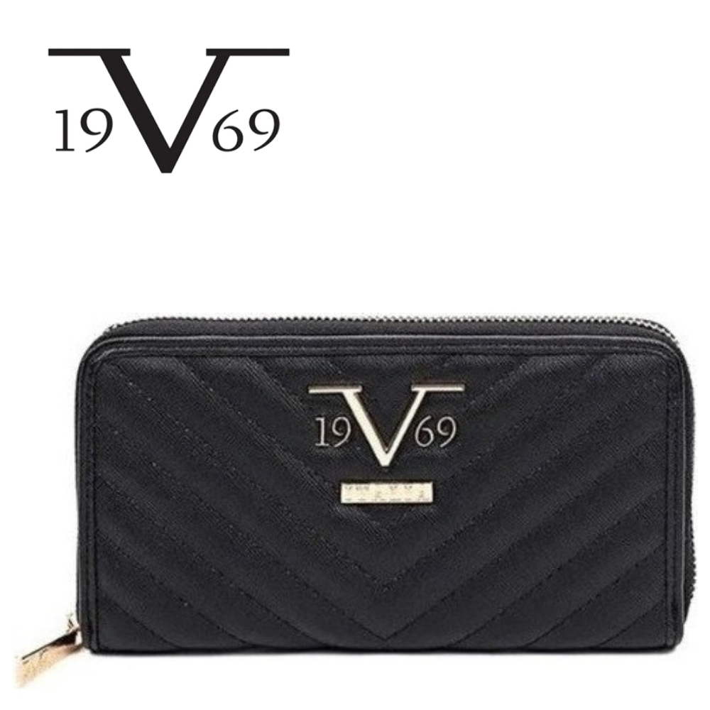 V 1969 ITALIA BY VERSACE - Lola Wallet - Black/Gold
